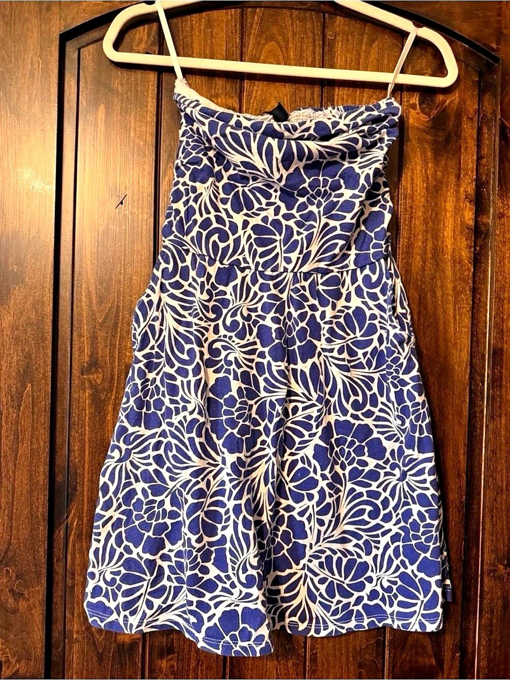 Gap Floral Mini Dress in Blue & White Size Small